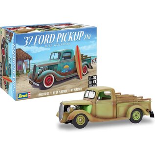 REVELL GERMANY RMX 85-4516 1937 FORD PICKUP 2'N1 WITH SURFBOARD