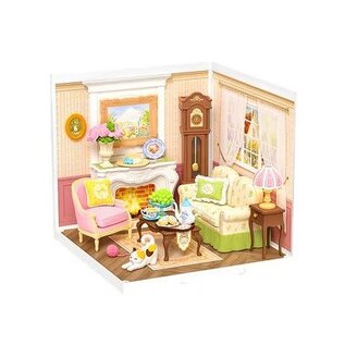 ROLIFE ROE DW023 Rolife Holiday Tea Time Plastic DIY Miniature House Kit