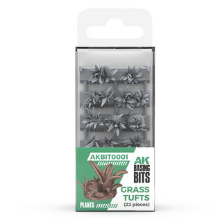 AK INTERACTIVE AK BIT0001 AK Interactive Grass Tufts - Basing Bits (22 Pieces)