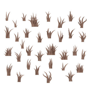 AK INTERACTIVE AK BIT0002 AK Interactive Tall Grass - Basing Bits (35 Pieces)