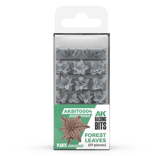 AK INTERACTIVE AK BIT0004 AK Interactive Forest Leaves - Basing Bits (35 Pieces)