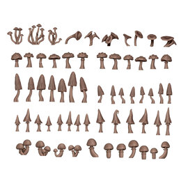 AK INTERACTIVE AK BIT0005 AK Interactive Forest Mushrooms - Basing Bits (62 Pieces)