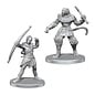 WIZKIDS WK 97582 Pathfinder Battles Deep Cuts Unpainted Miniatures: Elf Hunter & Catfolk Bandit