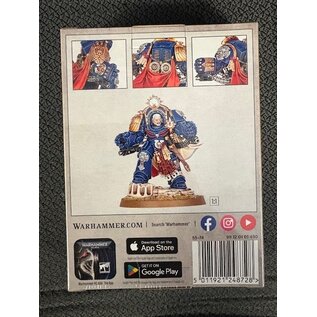 GAMES WORKSHOP WAR 99120101450 ULTRAMARINES MARNEUS CALGAR IN ARMOUR OF ANTILOCHUS