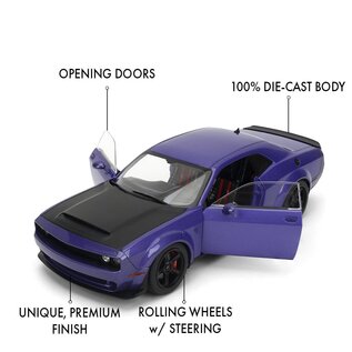 JADA TOYS JAD 36473 Jada 1/18 "Pink Slips" W7 - Dodge Challenger Demon