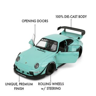 JADA TOYS JAD 36463 Jada 1/18 "Pink Slips" W5 - Porsche RWB Kei Sishi