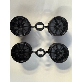 TAMIYA TAM 19335732 WHEEL BAG 2PCS BLACK 10 SPOKE