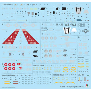 ITALERI ITA 2836 F-35 A Lightning 2 plastic model kit 1:48 scale
