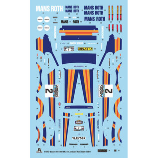 ITALERI ITA 3650 Ford Escort RS1800 Mk.2 plastic model kit 1/24