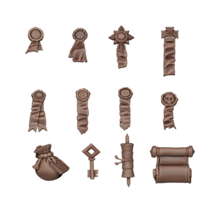 AK INTERACTIVE AKI BIT0027 AK Interactive Seals and Scrolls - Basing Bits