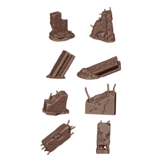 AK INTERACTIVE AKI BIT0023 AK Interactive Concrete Ruins - Basing Bits