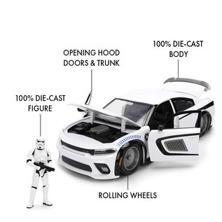 JADA TOYS JAD 36478 Jada 1/24 "Hollywood Rides" SW - 2015 Challenger STORMTROOPER