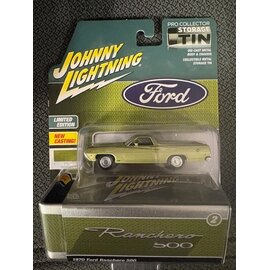 JOHNNY LIGHTNING JL 07797 1970 FORD RANCHERO 500 MEDIUM LIME VERSION A 1/64 DIE-CAST
