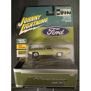 JOHNNY LIGHTNING JL 07797 1970 FORD RANCHERO 500 MEDIUM LIME VERSION A 1/64 DIE-CAST