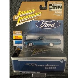 JOHNNY LIGHTNING JL 07800 1970 FORD RANCHERO 500 ACAPULCO BLUE VERSION B 1/64 DIE-CAST