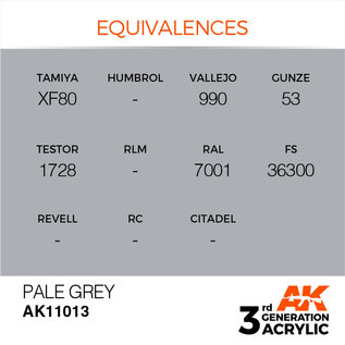 AK INTERACTIVE AK 11013 AK Interactive 3G Acrylic Pale Grey 17ml