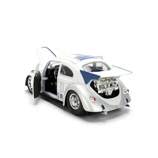 JADA TOYS JAD 36912 Jada 1/24 "Hollywood Rides" SW - 1959 Drag VW Beetle R2-D2