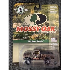 AUTOWORLD AW 07973 1983 CHEVY SILVERADO MOSSY OAK BRAND CAMO 1/64 DIE-CAST