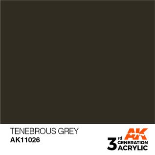 AK INTERACTIVE AK 11026 AK Interactive 3G Acrylic Tenebrous Grey 17ml