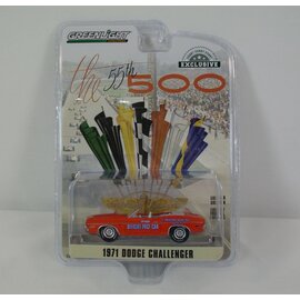 GREENLIGHT COLLECTIBLES GLC 30144 1971 DODGE CHALLENGER 55TH INDY 500 1/64 DIE-CAST