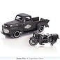 MAISTO MAI 32185 1948 FORD F-1 PICKUP GREY / 1942 WLA FLATHEAD 1/24 DIE-CAST HARLEY DAVIDSON