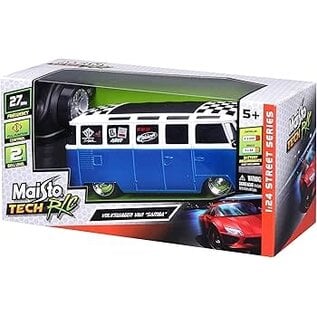 MAISTO MAI 81529 VOLKSWAGEN VAN "SAMBA" BLUE/WHITE 1/24 MAISTO TECH R/C