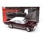 AUTOWORLD AW 1296 1970 BUICK GS STAGE 1 BURGUNDY MIST WITH WHITE ROOF 1/18 DIE-CAST