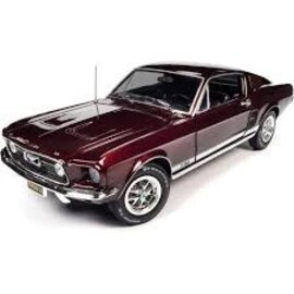 AUTOWORLD AW 1309 1967 FORD MUSTANG GT 2+2 VINTAGE BURGUNDY 1/18 DIE-CAST