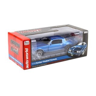 AUTOWORLD AW 1331 1978 PONTIAC FIREBIRD FORMULA MARTINIQUE BLUE 1/18 DIE-CAST