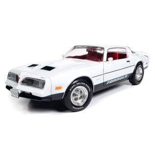 AUTOWORLD AW 1318 1977 PONTIAC FIREBIRD FORMULA GLOSS WHITE 1/18 DIE-CAST
