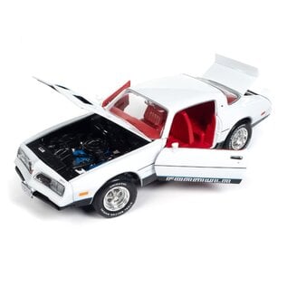 AUTOWORLD AW 1318 1977 PONTIAC FIREBIRD FORMULA GLOSS WHITE 1/18 DIE-CAST