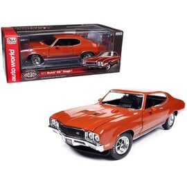 AUTOWORLD AW 1327 1972 BUICK GS STAGE 1 FLAME ORANGE 1/18 DIE-CAST