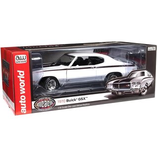 AUTOWORLD AW 1322 1970 BUICK GSX APOLLO WHITE 1/18 DIE-CAST