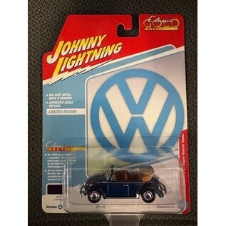 JOHNNY LIGHTNING JL 06811A 1975 VOLKSWAGEN SUPER BEETLE CONV. DELFT BLUE 1/64 DIE-CAST