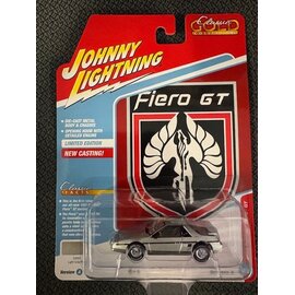 JOHNNY LIGHTNING JL 06814A 1985 PONTIAC FIERO GT LIGHT GRAY POLY 1/64 DIE-CAST