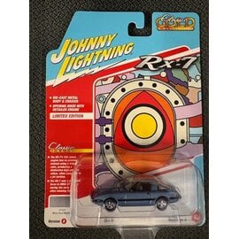 JOHNNY LIGHTNING JL 06821B 1983 MAZDA RX-7 MISTY BLUE METALLIC 1/64 DIE-CAST