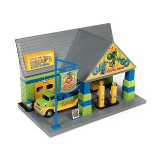 AUTOWORLD AW 317 RAT FINK GARAGE & TOW TRUCK SET 1/32 DIORAMA