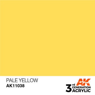 AK INTERACTIVE AK 11038 AK Interactive 3G Acrylic Pale Yellow 17ml