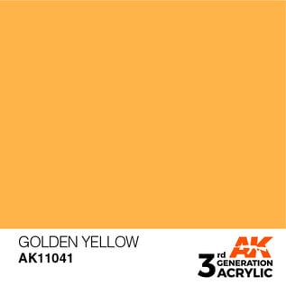 AK INTERACTIVE AK 11041 AK Interactive 3G Acrylic Golden Yellow 17ml
