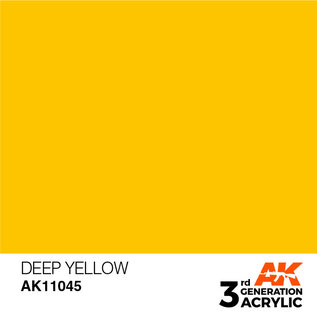 AK INTERACTIVE AK 11045 AK Interactive 3G Acrylic Deep Yellow 17ml