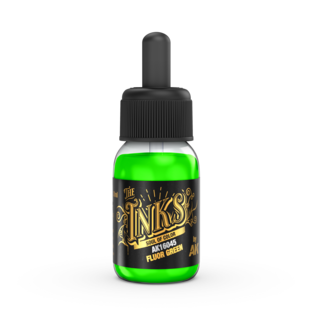 AK INTERACTIVE AK 16045 AK Interactive The INKS Fluor Green 30ml