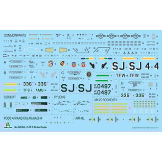 ITALERI ITA 90166 F-15E STRIKE EAGLE 1/72 PLASTIC MODEL