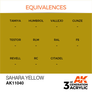 AK INTERACTIVE AK 11040 AK Interactive 3G Acrylic Sahara Yellow 17ml