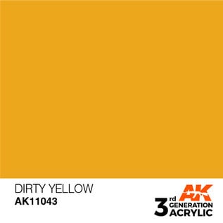 AK INTERACTIVE AK 11043 AK Interactive 3G Acrylic Dirty Yellow 17ml