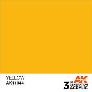 AK INTERACTIVE AK 11044 AK Interactive 3G Acrylic Yellow 17ml