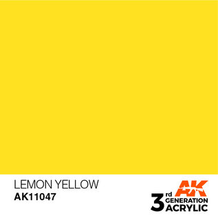 AK INTERACTIVE AK 11047 AK Interactive 3G Acrylic Lemon Yellow 17ml