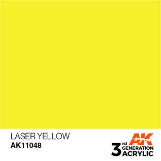 AK INTERACTIVE AK 11048 AK Interactive 3G Acrylic Laser Yellow 17ml