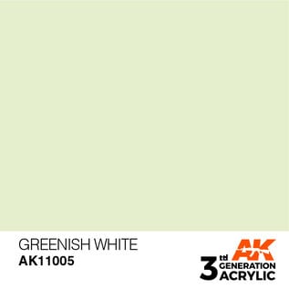 BANDAI AK 11005 AK Interactive 3G Acrylic Greenish White 17ml