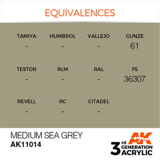 AK INTERACTIVE AK 11014 AK Interactive 3G Acrylic Medium Sea Grey 17ml
