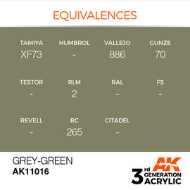 AK INTERACTIVE AK 11016 AK Interactive 3G Acrylic Grey-Green 17ml